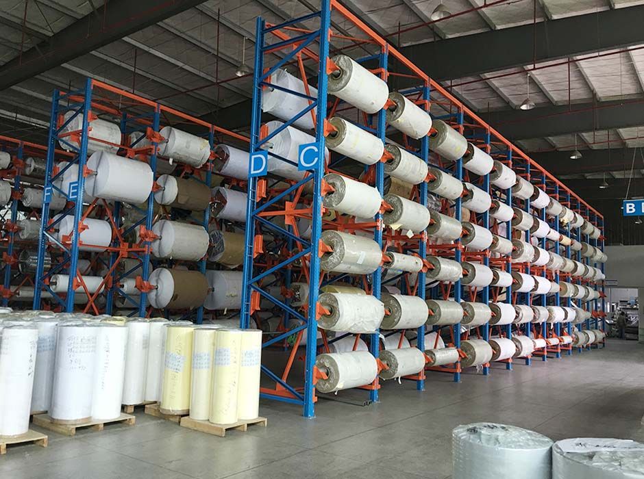 新浩膠粘紙制品肇慶卷料倉庫貨架【易達(dá)貨架】