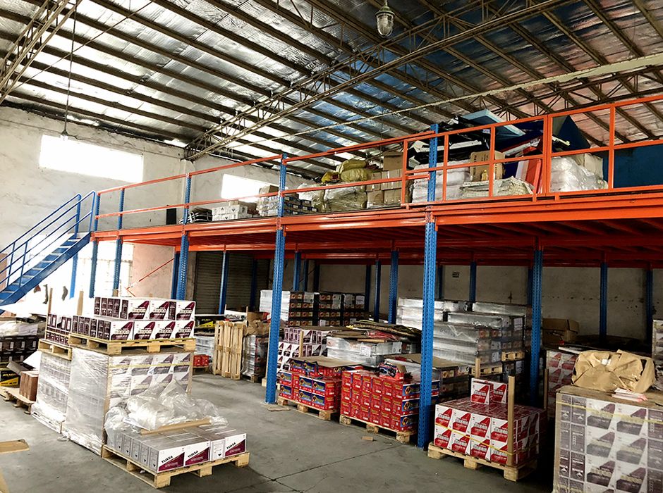 北星汽配深圳閣樓貨架平臺【易達貨架】