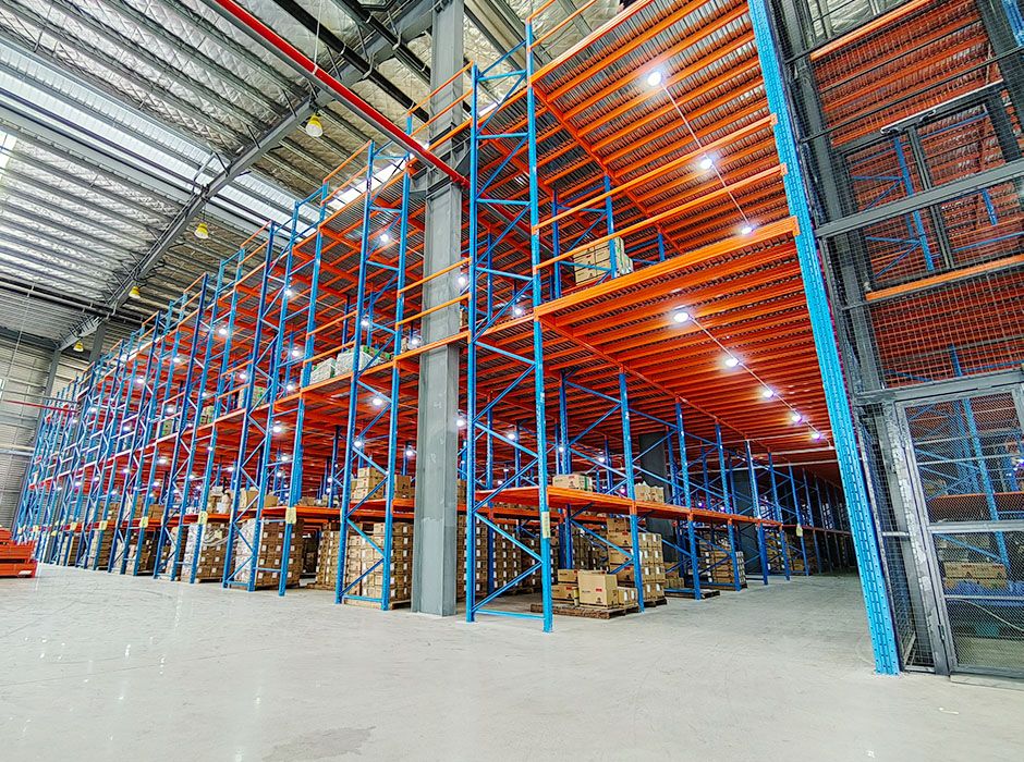 民樂(lè)管業(yè)江門三層閣樓平臺(tái)貨架【易達(dá)貨架】