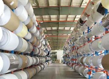 圓形卷材倉儲貨架款式都有哪些？【易達(dá)貨架】