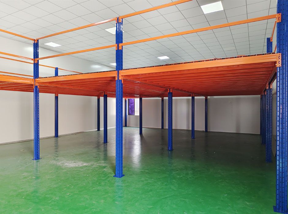 興億海洋生物肇慶閣樓平臺(tái)貨架【易達(dá)貨架】