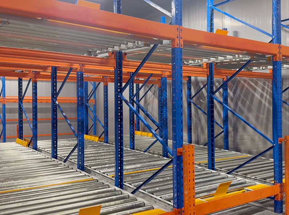 浙江金邁馳冷庫重力式貨架【易達貨架】 浙江金邁馳冷庫重力式貨架【易達貨架】