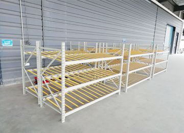 中山流利式貨架是自動滑移嗎？【易達(dá)貨架】