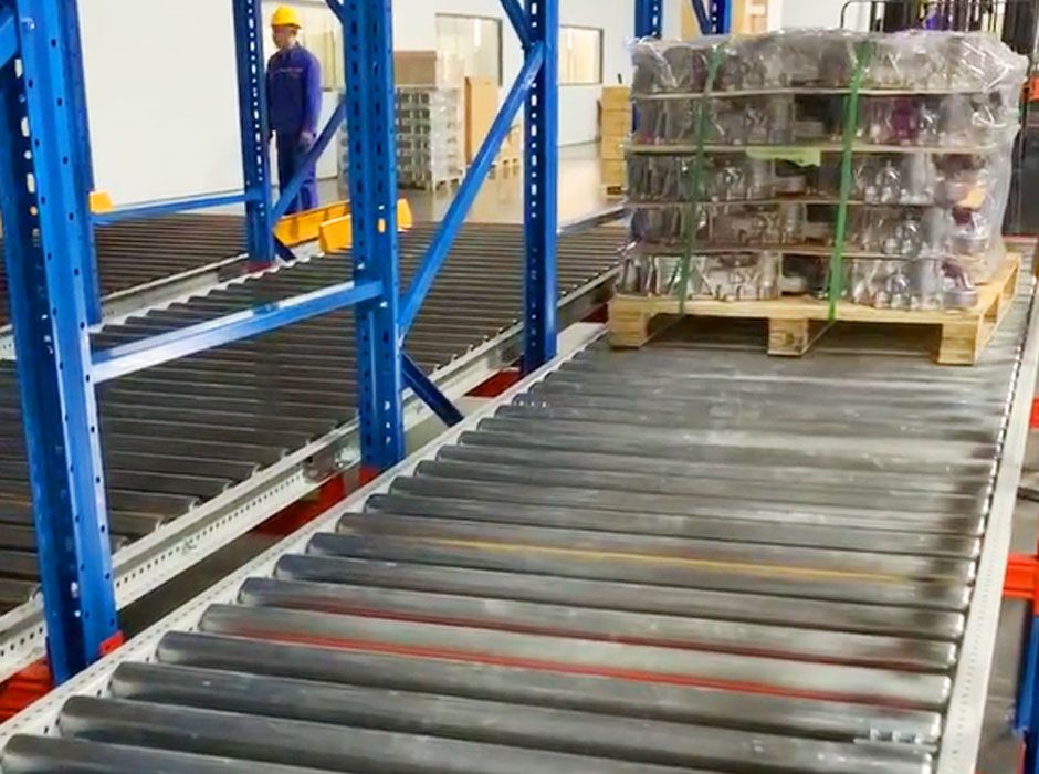 卓品建筑機械重力型滾筒貨架【易達貨架】