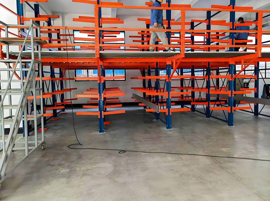 中航法斯特航空珠海懸臂式閣樓貨架【易達貨架】