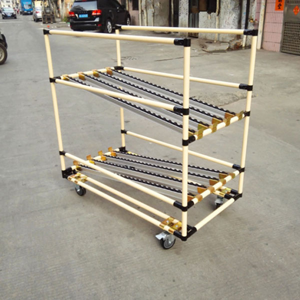 精益管貨架線棒流利條貨架物料周轉(zhuǎn)車