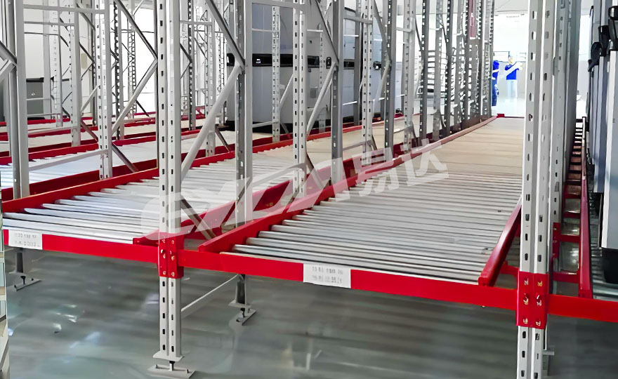 江門滾筒式重力貨架